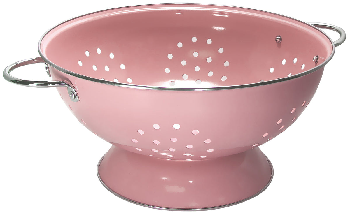Powder Coated Colanders, Various Sizes, Pink