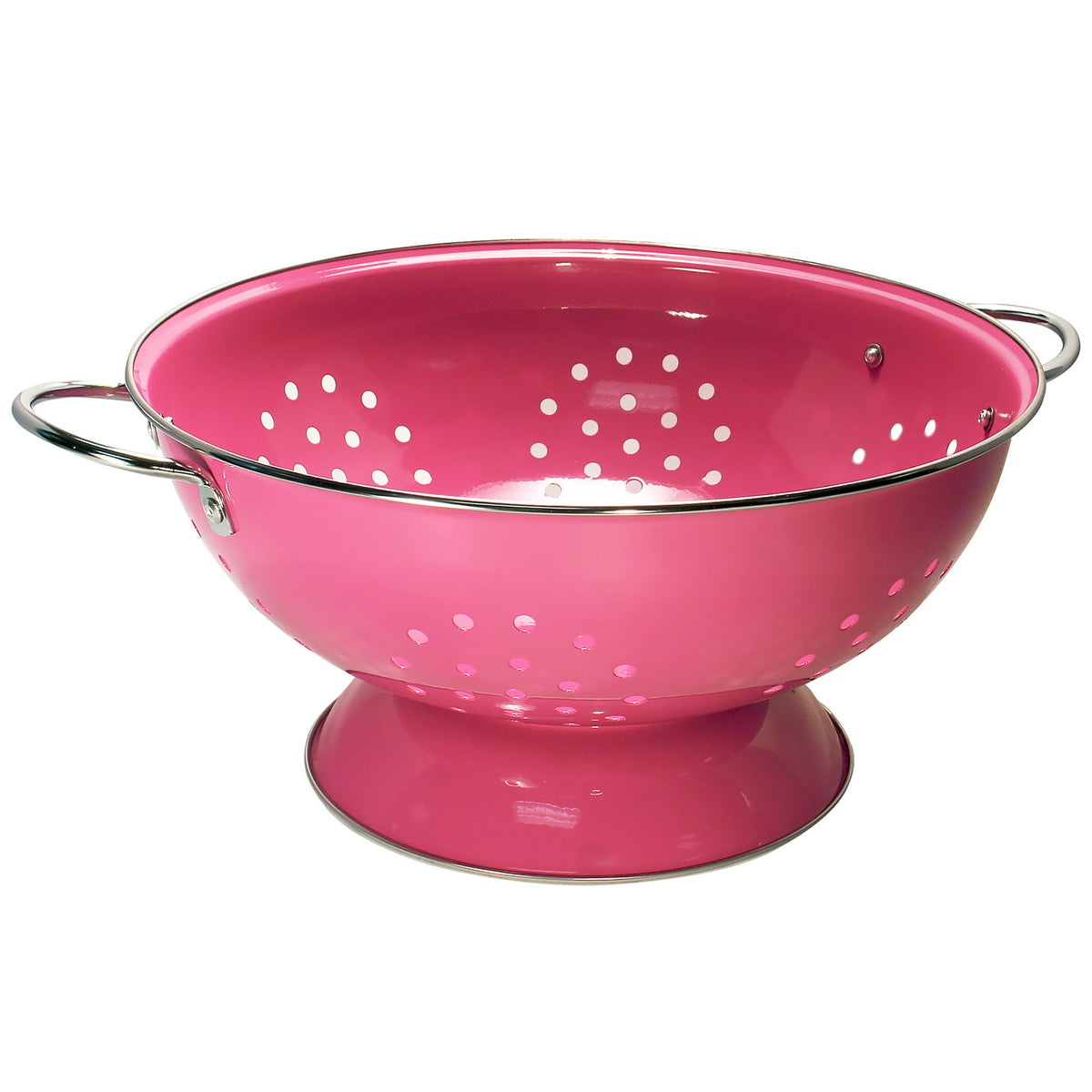 Powder Coated Colanders, Various Sizes, Magenta