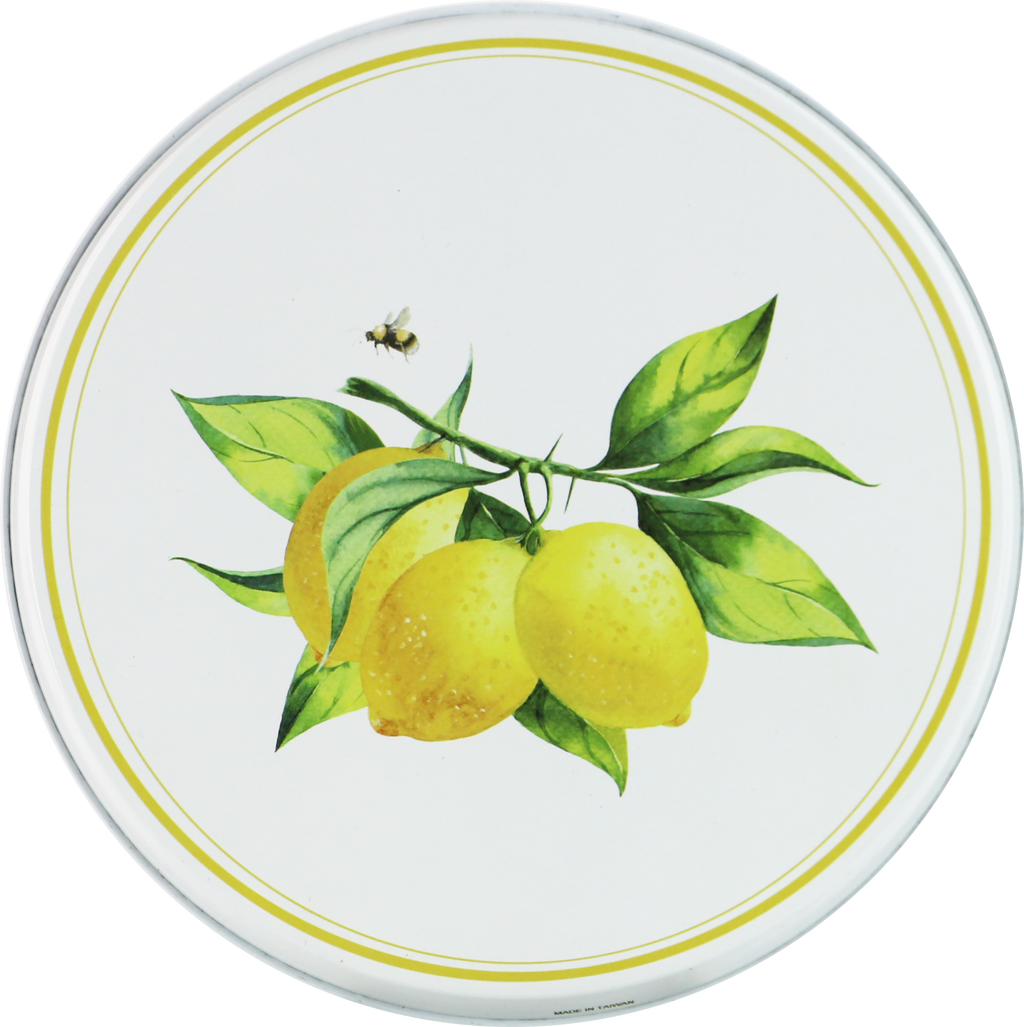 Tin Burner Cover Set, Fresh Lemons