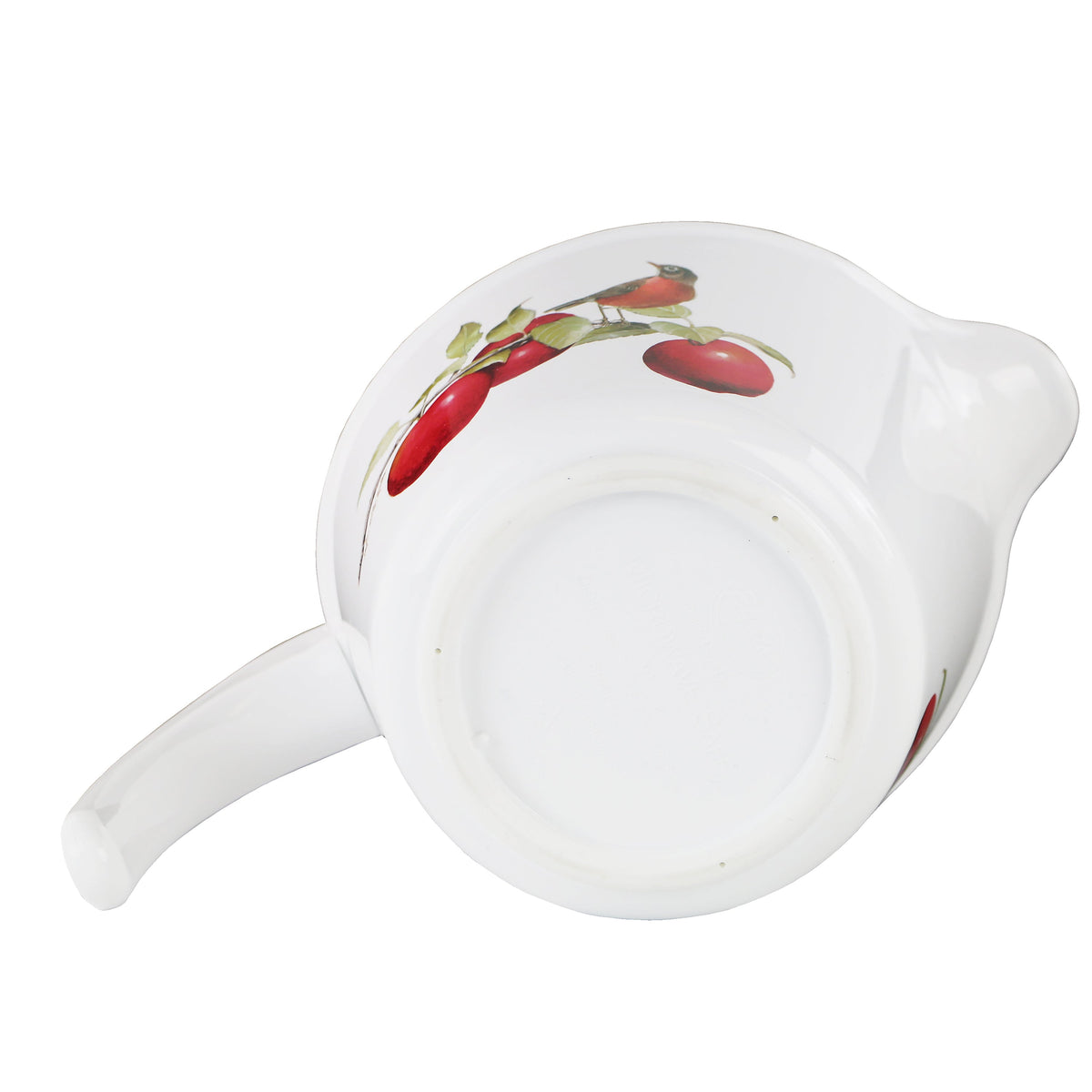 Reston Lloyd Melamine Batter Bowl with Pour Spout and Detachable Handle, Harvest Apples