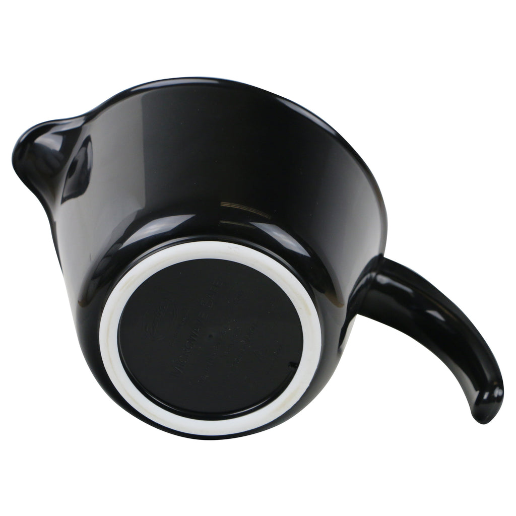 Reston Lloyd Melamine Batter Bowl with Pour Spout and Detachable Handle, Black