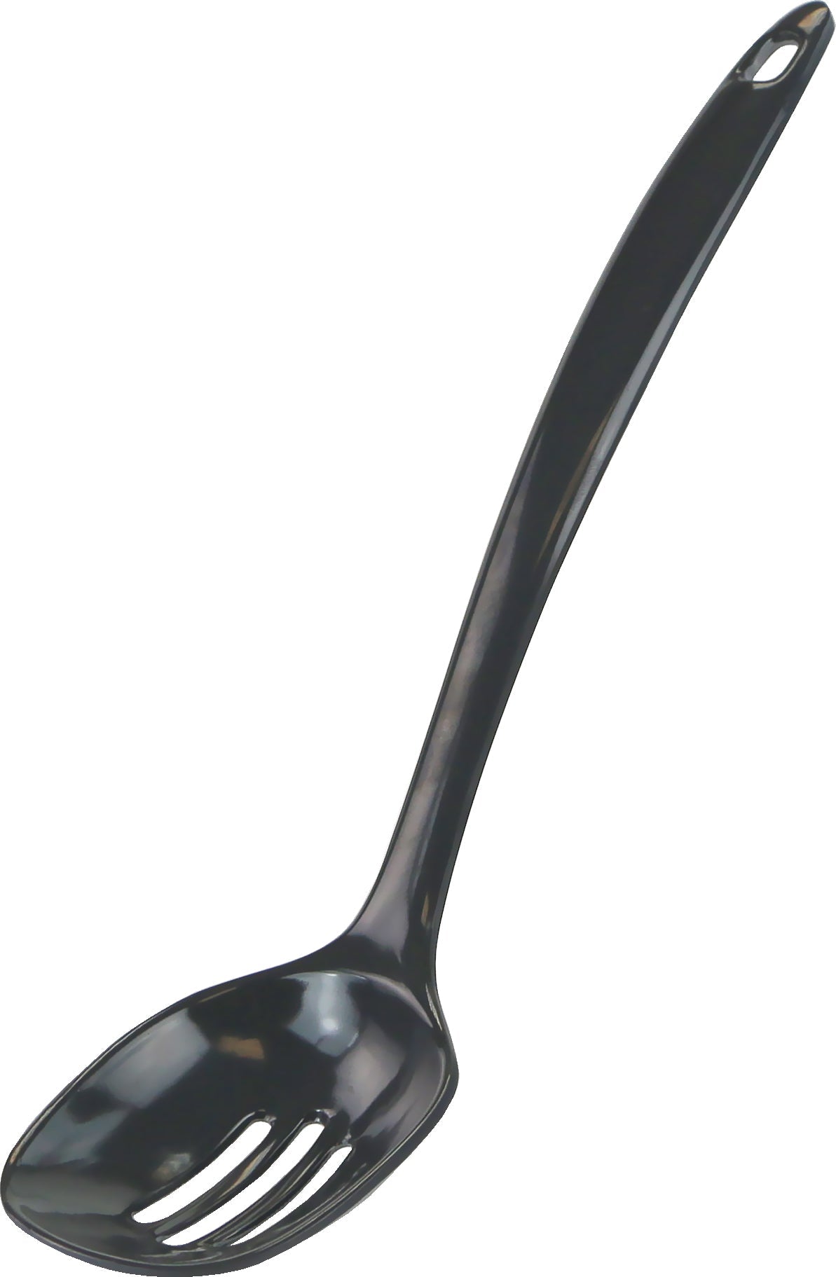 Melamine Slotted Spoon,  Charcoal