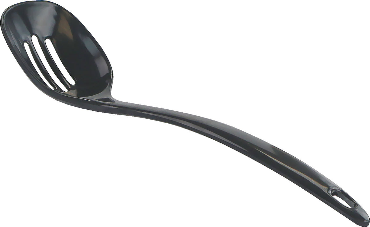 Melamine Slotted Spoon,  Charcoal