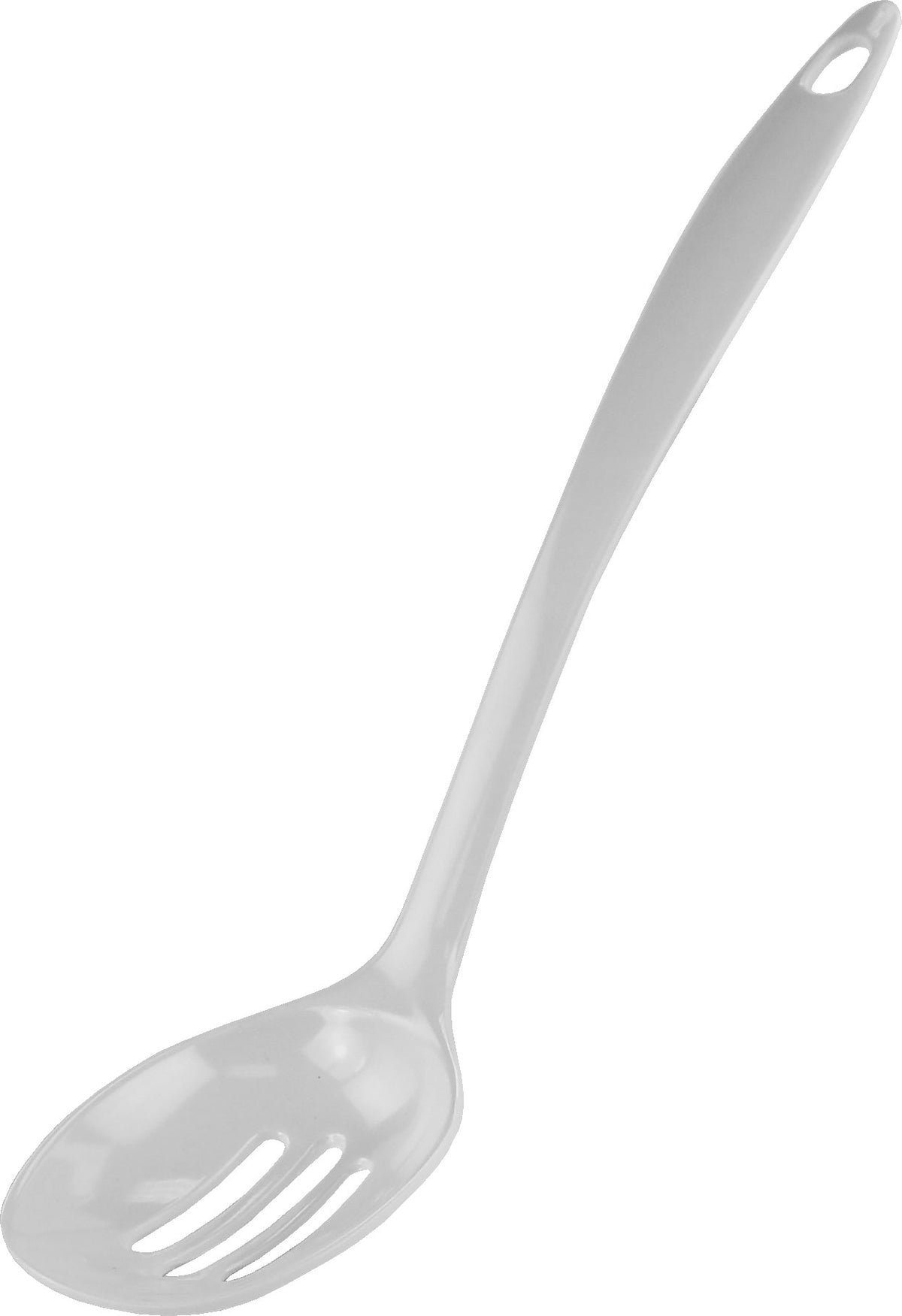Melamine Slotted Spoon,  White