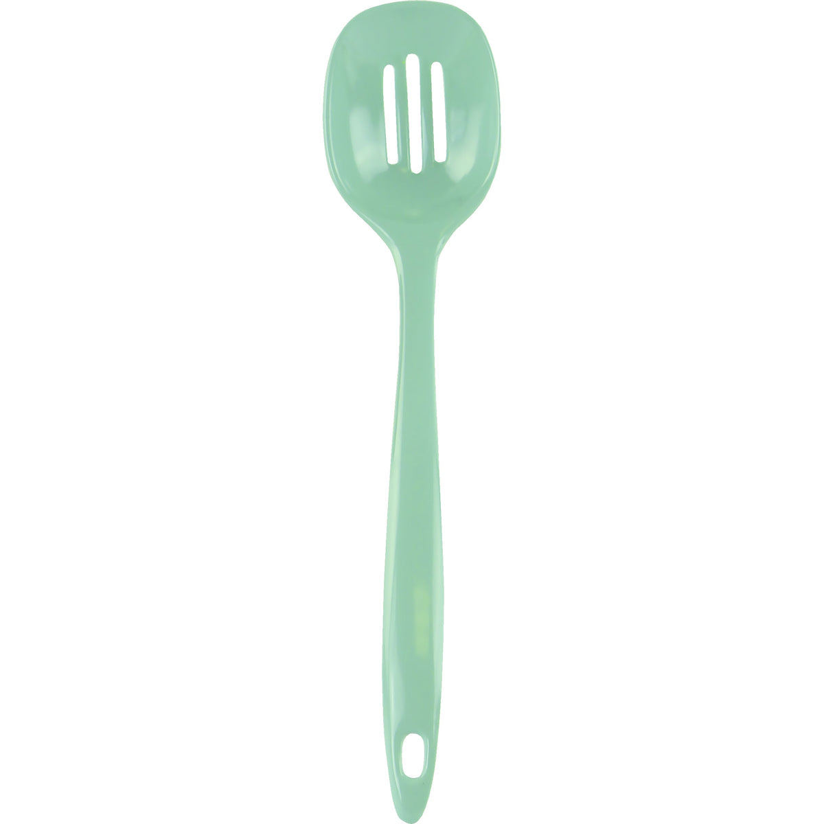 Melamine Slotted Spoon, Seafoam