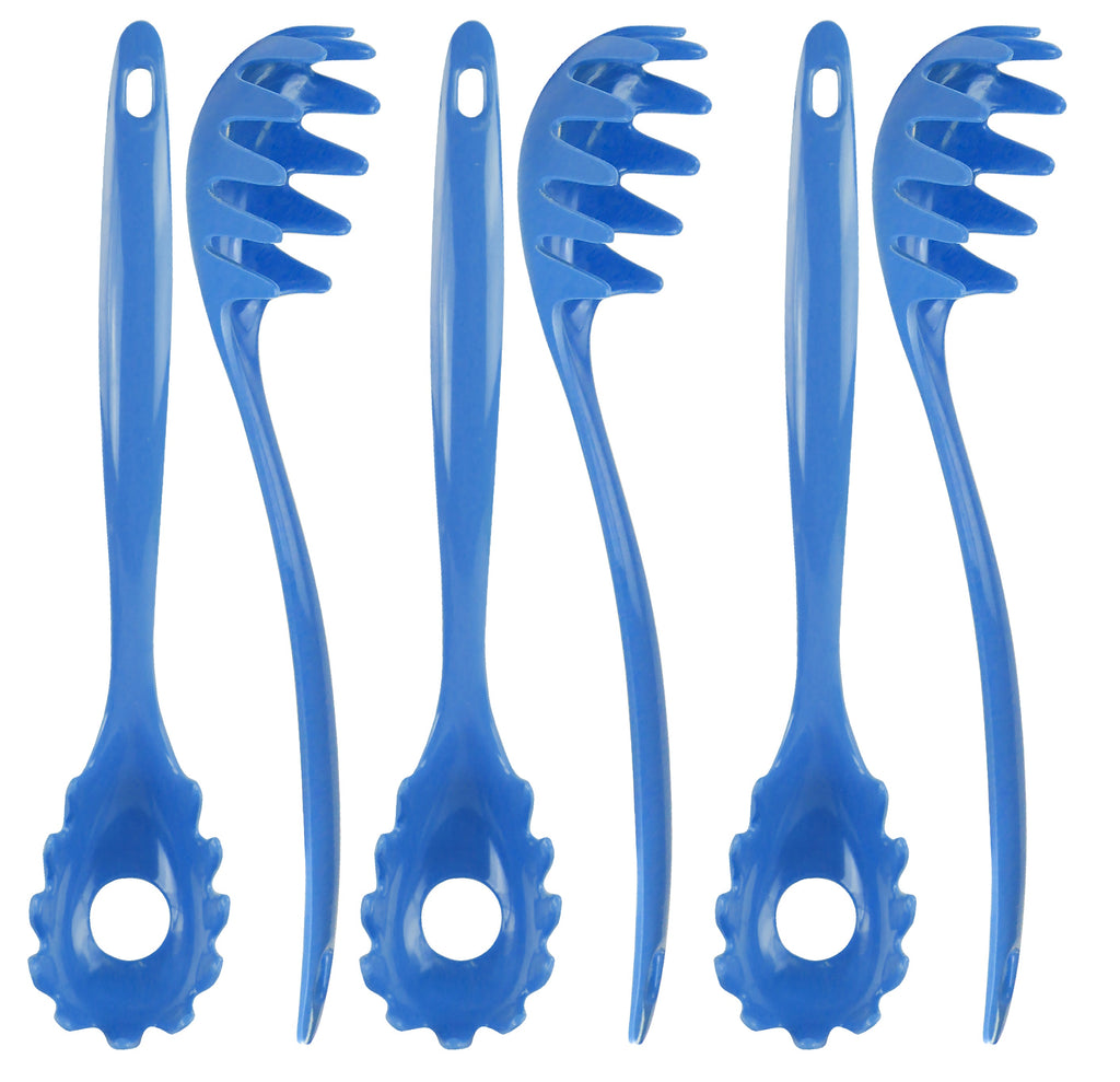 Melamine Spaghetti Fork, Azure