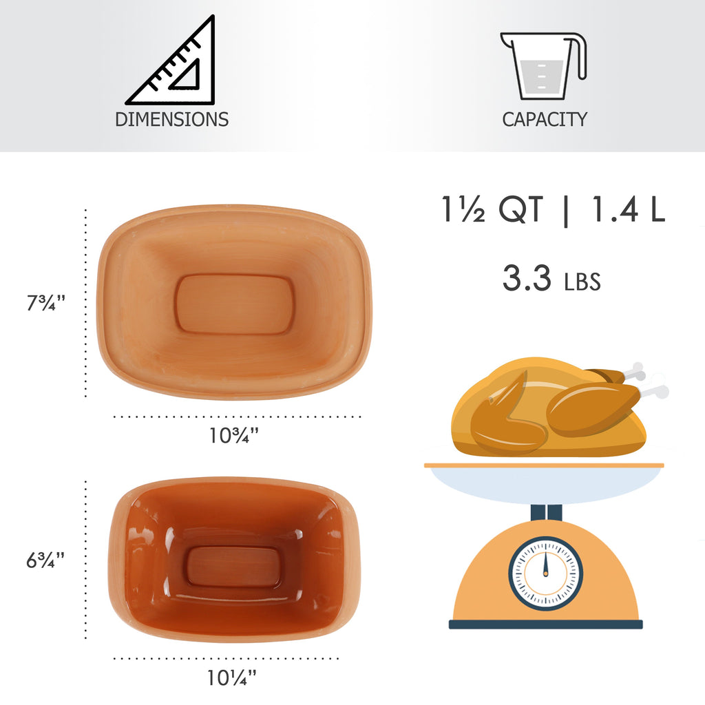 Eurita Clay Roaster, 1.5 Quarts