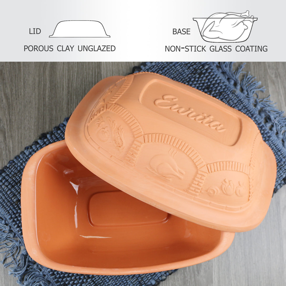 Eurita Clay Roaster, 3 Quarts