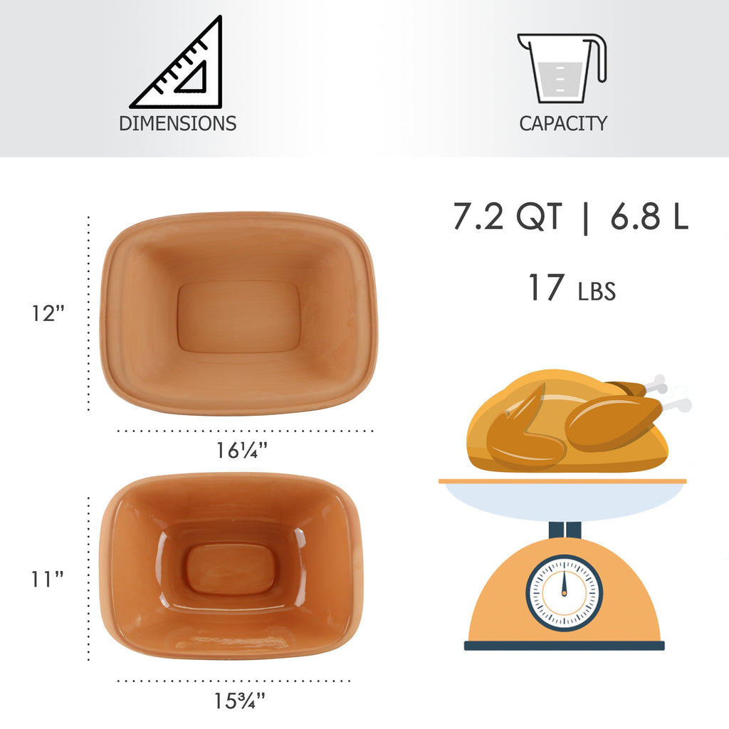 Eurita Clay Roaster, 7.2 Quarts