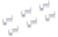 Add-a Hanger Clips, Clear, Set of 6