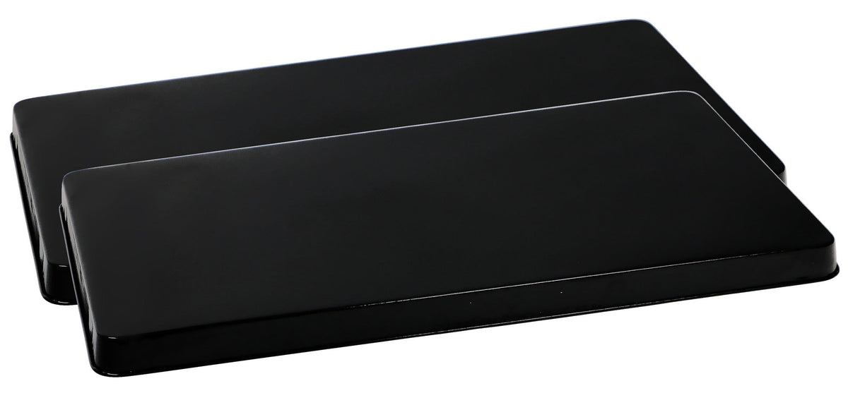 Calypso Basics by Reston Lloyd, Rectangular Tin Burner Cover, Black
