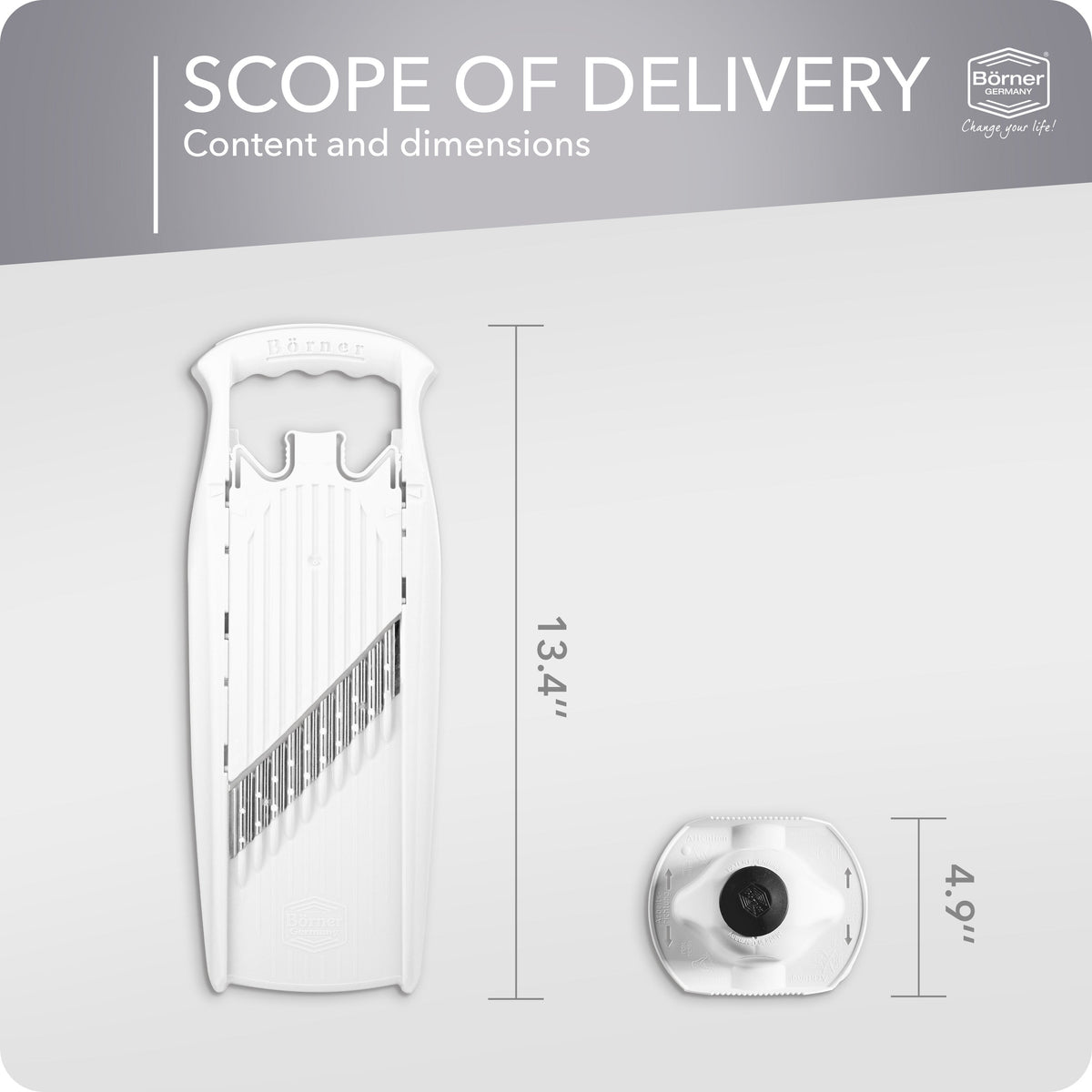 Börner Germany, Wave-Waffle Cutter with Food Safety Holder
