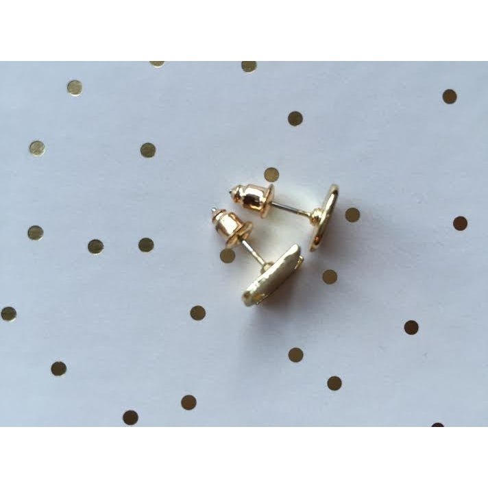 Coffee Cup & Bean Earrings in Rose Gold or Silver