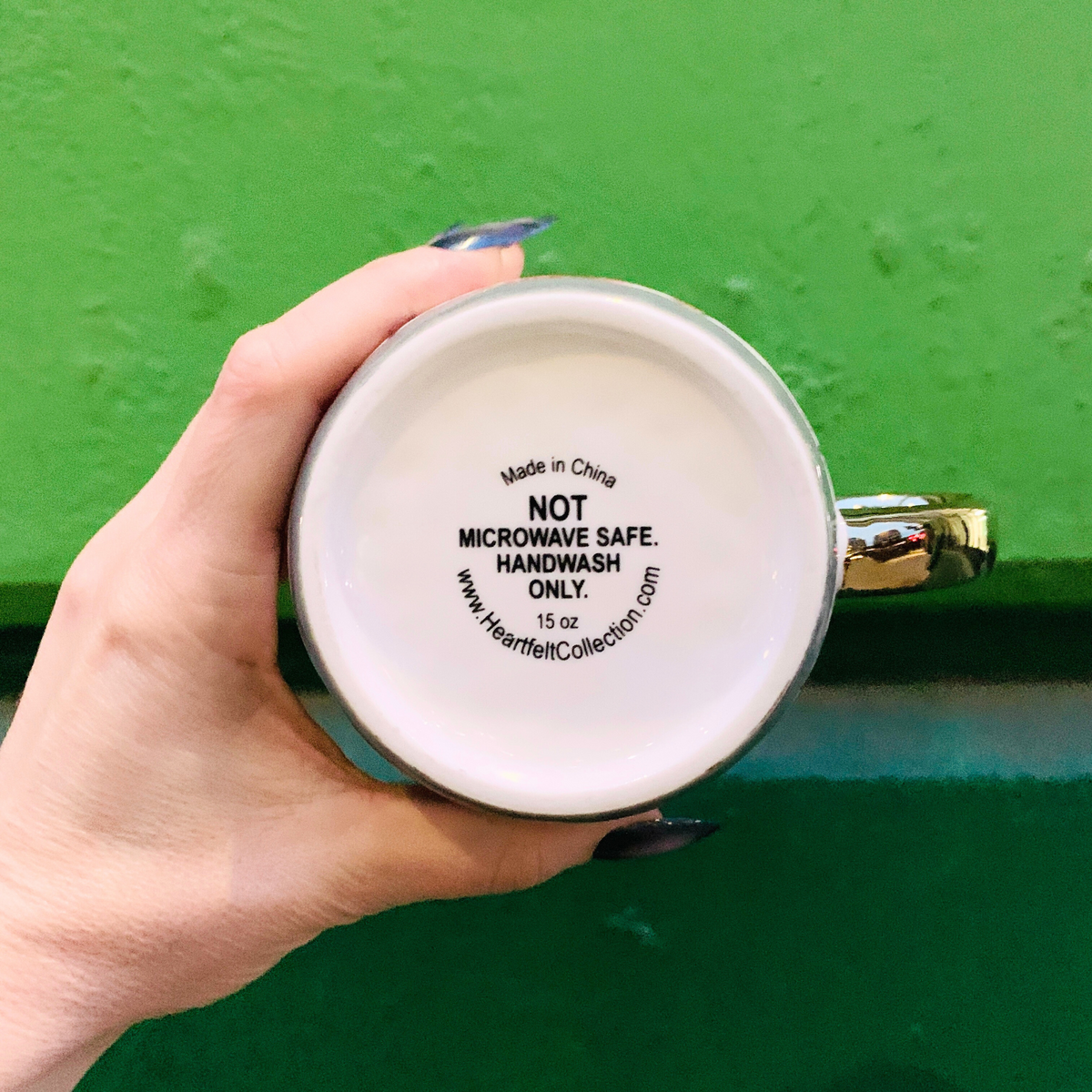 Darling You Are A Goddess A Badass Cozy Gold Handle Mug | Stoneware Coffee Tea Cup | 15oz