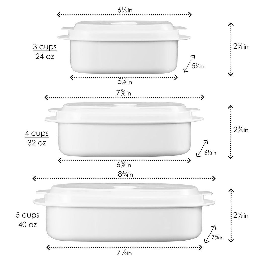 6pc Microwave Cookware & Storage Set, Orange