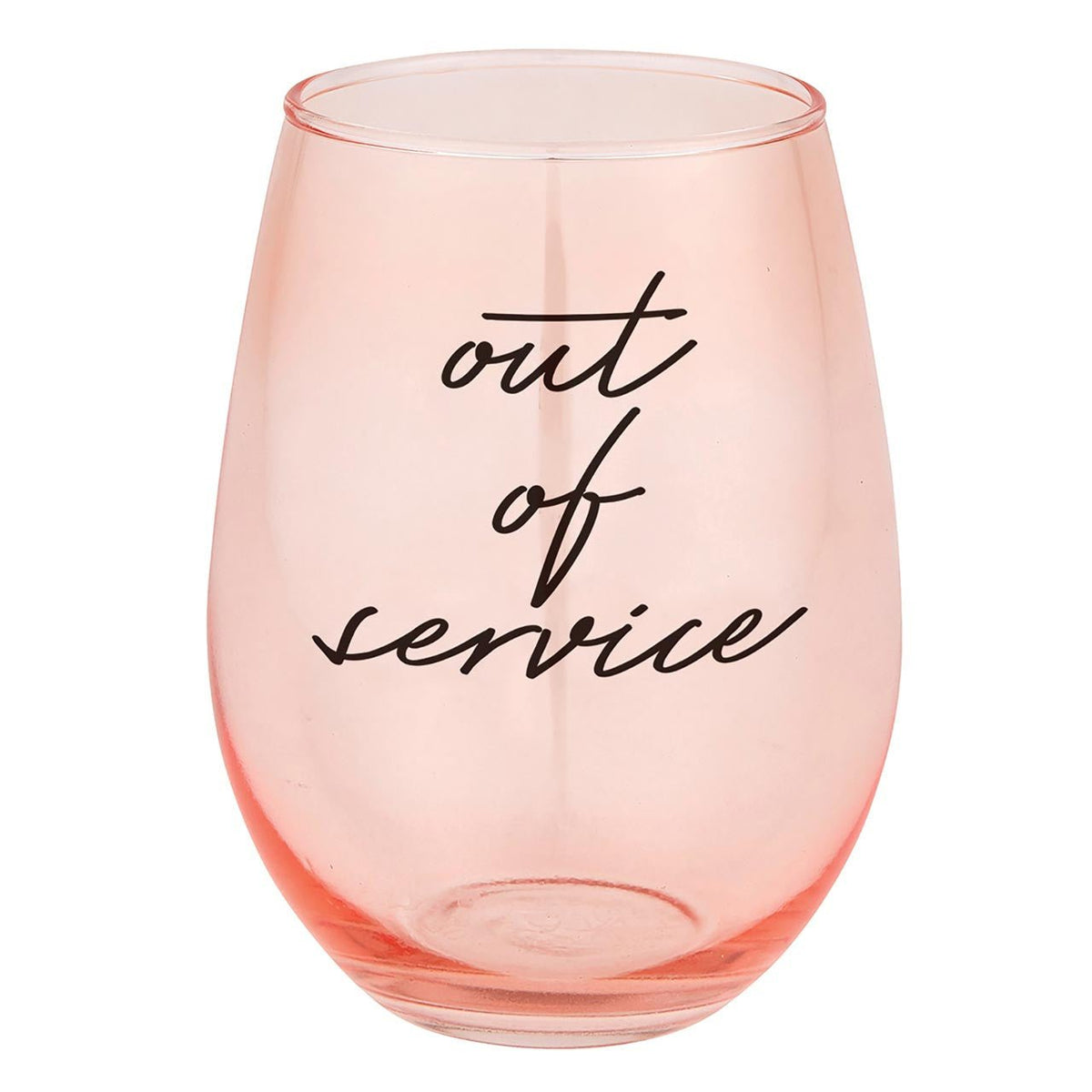 Do Not Disturb Eye Mask + Out of Service Stemless Wine Glass Gift Set