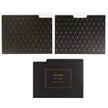 Dream Big File Folder Set in Black | 6 File Folders in Motivational Designs
