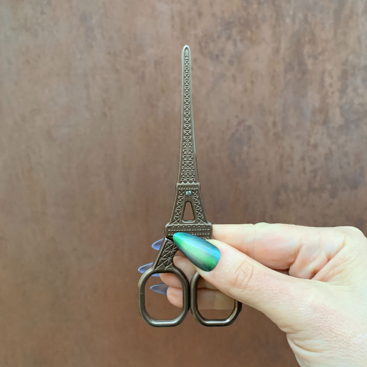 Eiffel Tower Mini Scissors in Antique Bronze, Rose Gold, Silver, Iridescent, or Gold