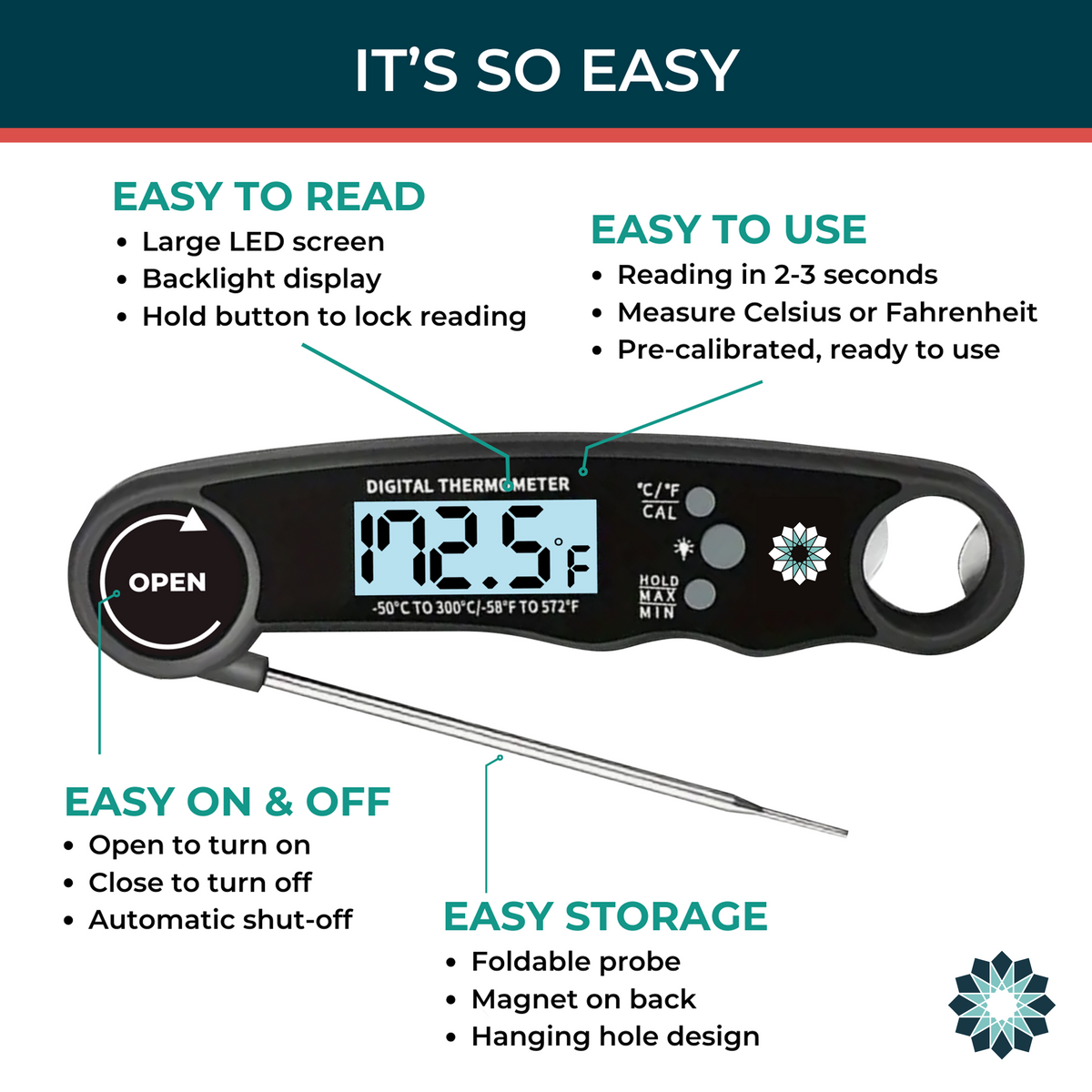 Instant Read Food Thermometer