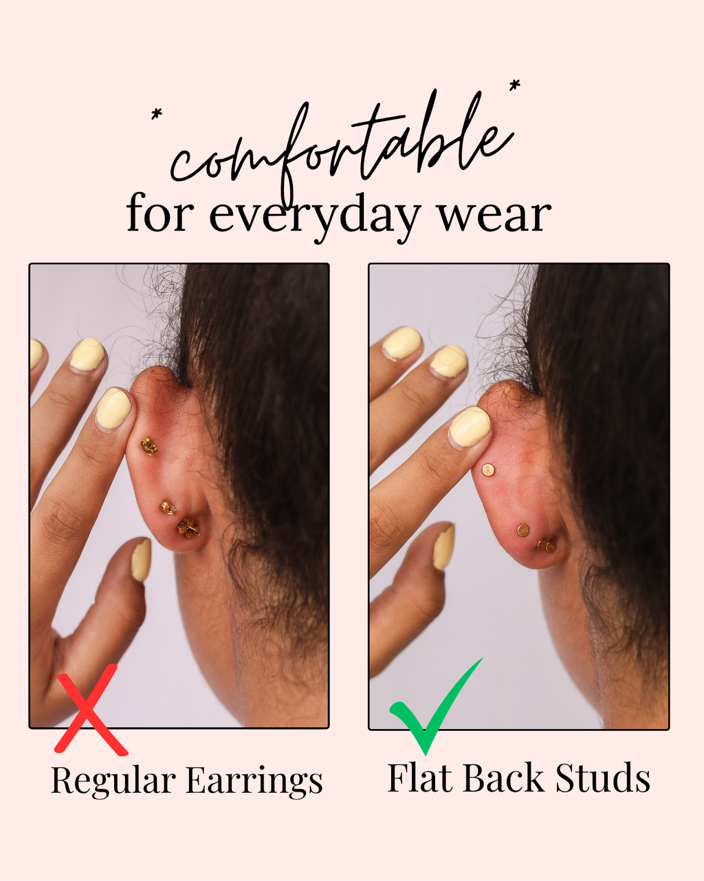 Leah Flat Back Stud