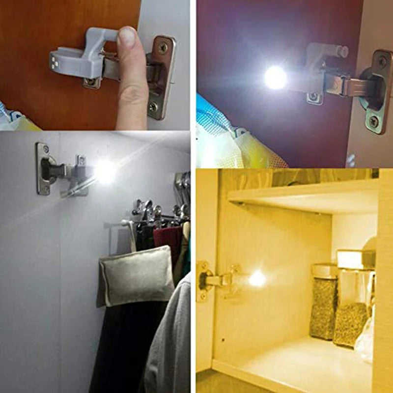 LED Inner Hinge Lamp Under Cabinet Lights Universal Wardrobe Cupboard Sensor Light for Bedroom Kitchen Closet Night Lamp 1-10pcs