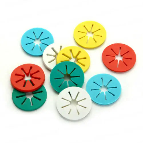20 Pcs/Set Sock Clips with Holder Rings - Sock Organizers And Sorters Locks Clothes Pegs  Laundry Clip for Home Organization