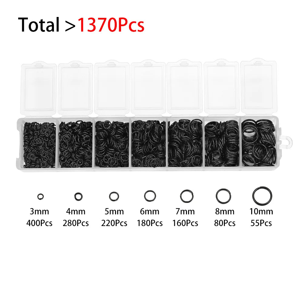 Alloy Accessories Jewelry Findings Set Repair Tools Lobster Clasp Open Jump Rings Earring Hooks for DIY Jewelry Making Supplies