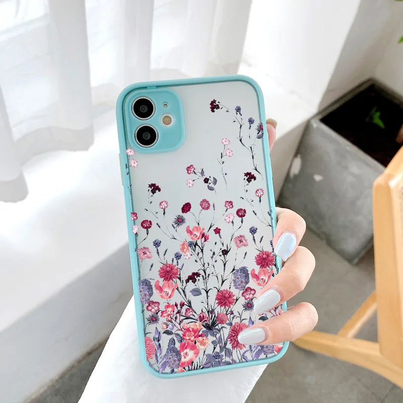 Butterfly Lavender Higan Flower Phone Case For iPhone 17 16 15 12 13 14 11 Pro Max 16 Plus X XR XS Cases Shockproof Back Cover