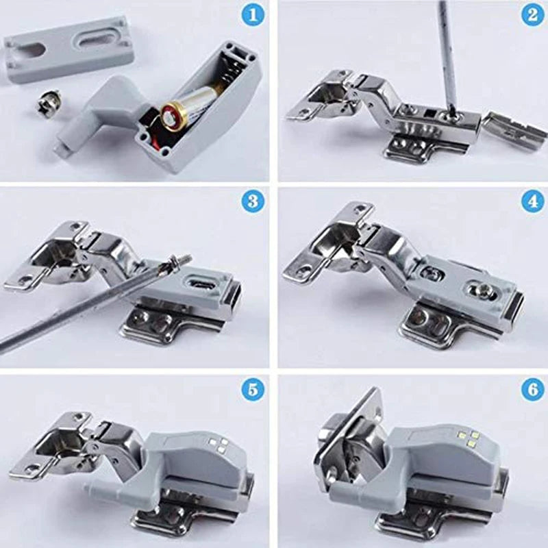 LED Inner Hinge Lamp Under Cabinet Lights Universal Wardrobe Cupboard Sensor Light for Bedroom Kitchen Closet Night Lamp 1-10pcs