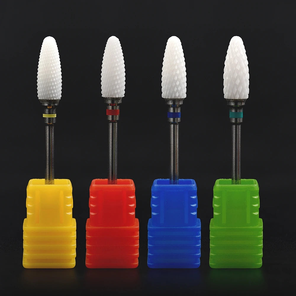 Ceramic Nozzle Nail Art Drill Bits Miller Manicure Cutter for Nail Drill Manicure Machine Accessory Acrylic Remove Gel Tips