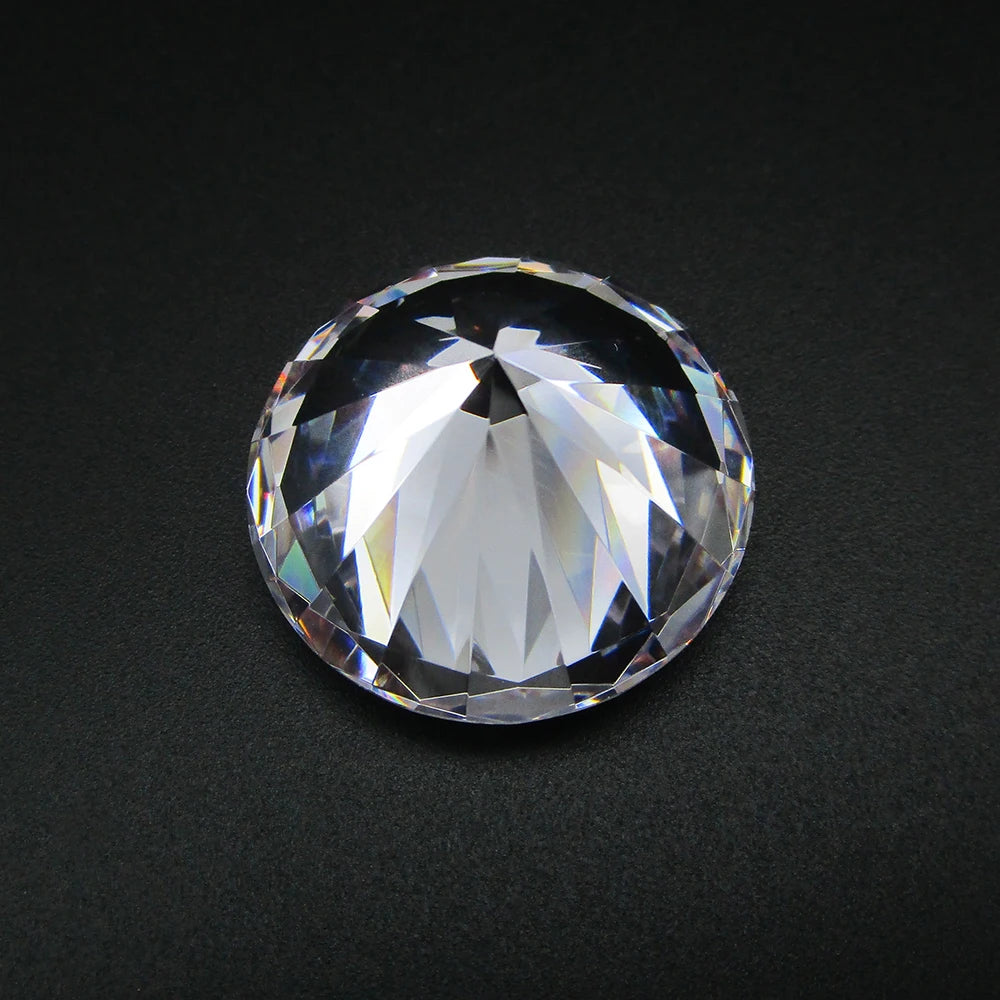 Wholesale Price 50pcs/lot 3mm 4mm 5mm (2.5~6.5mm) 5A Round Brilliant Cut Loose White Cubic Zirconia Stones CZ Gems For Jewelry