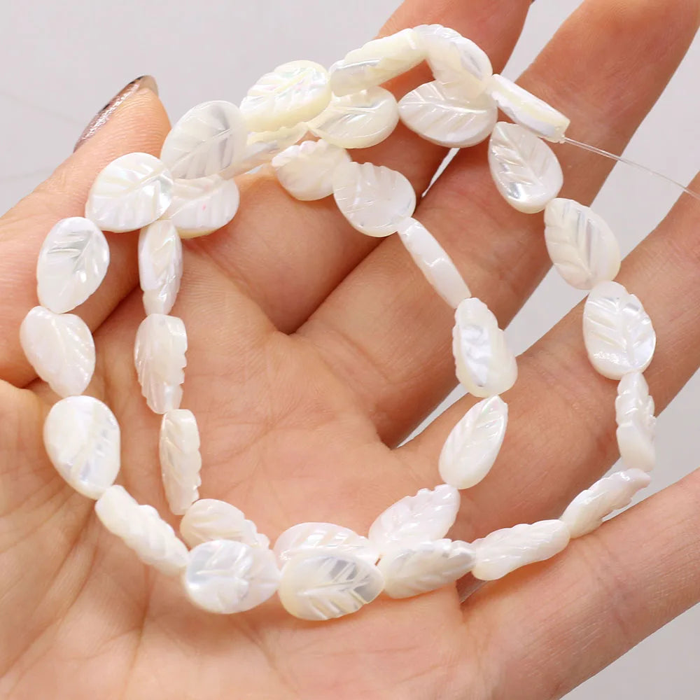 Natural Freshwater Shell Beads White Different Shape Loose Bead For Jewelry Making DIY Bracelet Necklace Earring Accessories