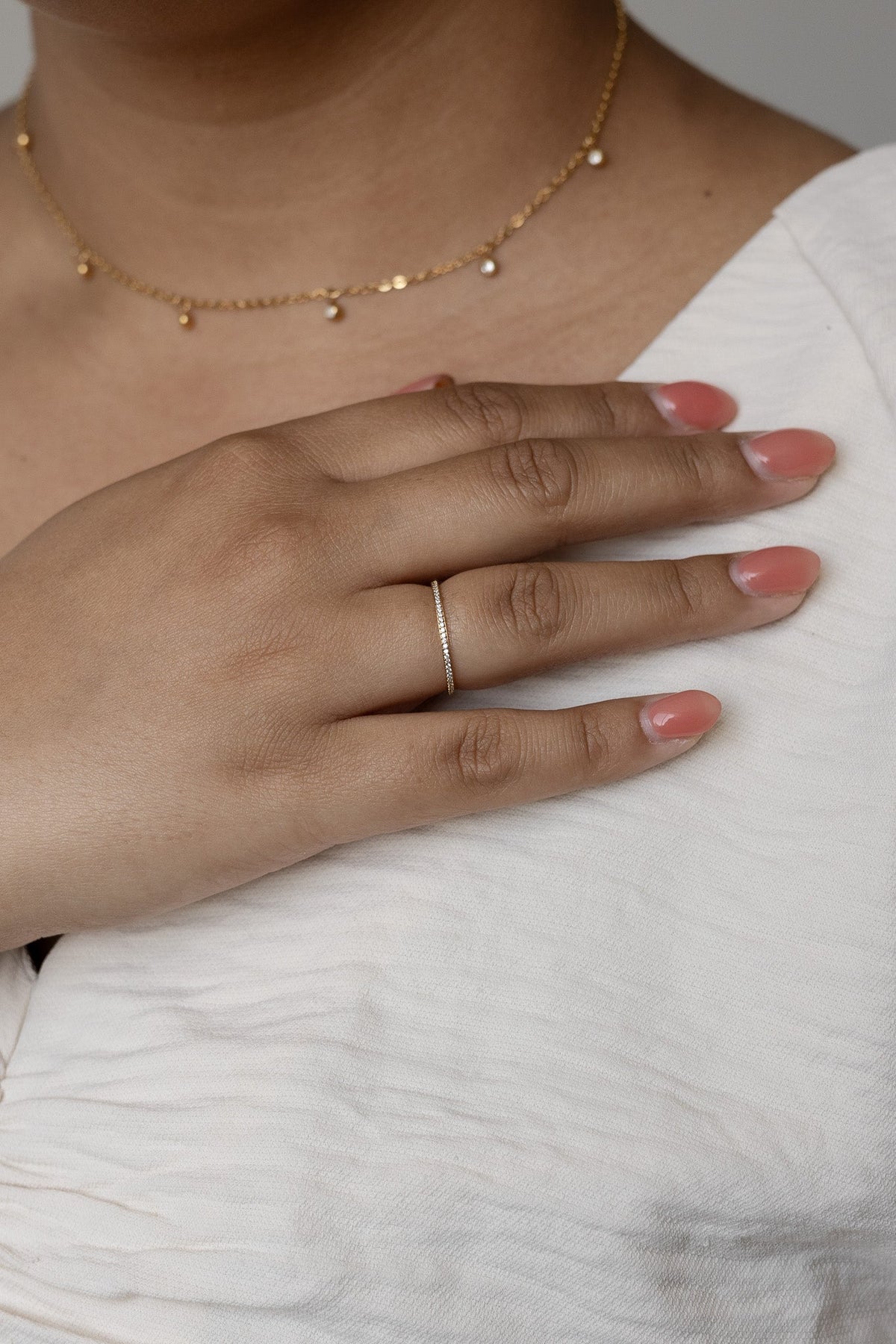 Crystal Stacker Ring