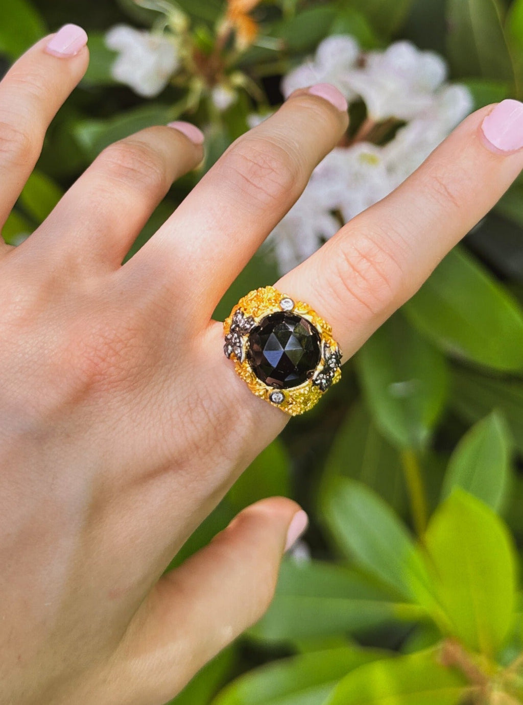 Noor Black Onyx Ring