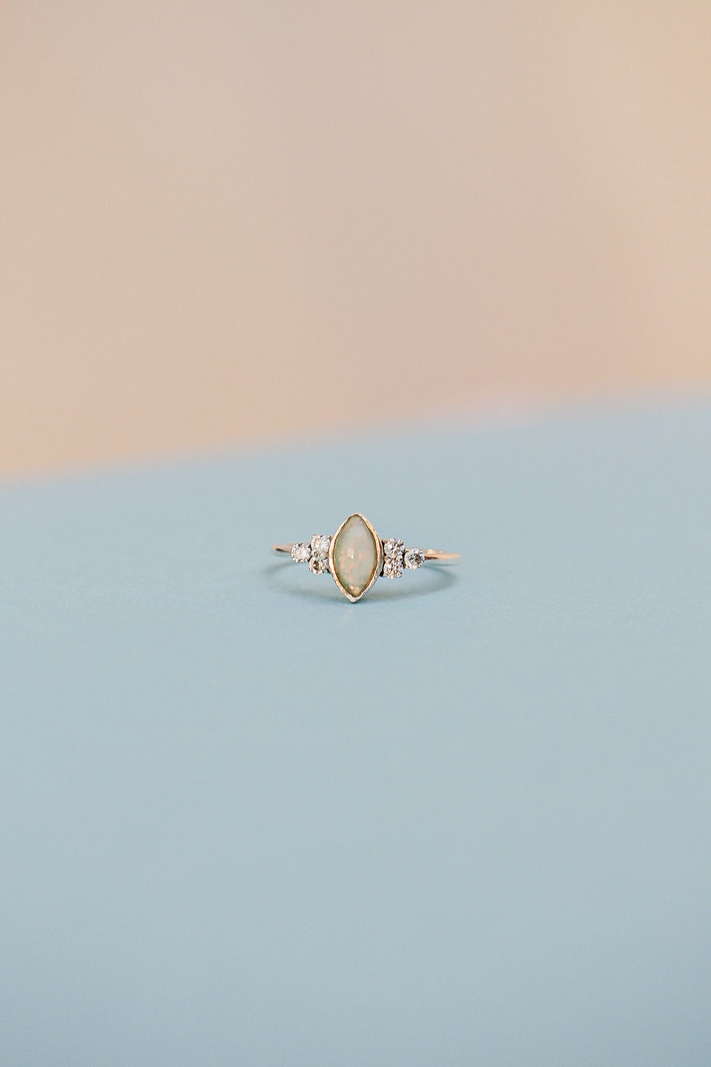 Serena Opal Ring in Silver