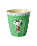 Melamine Cup with Snoopy Print - Green - 8.45 oz -