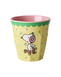 Melamine Cup with Snoopy Print - Medium - Yellow - 8.45 oz -
