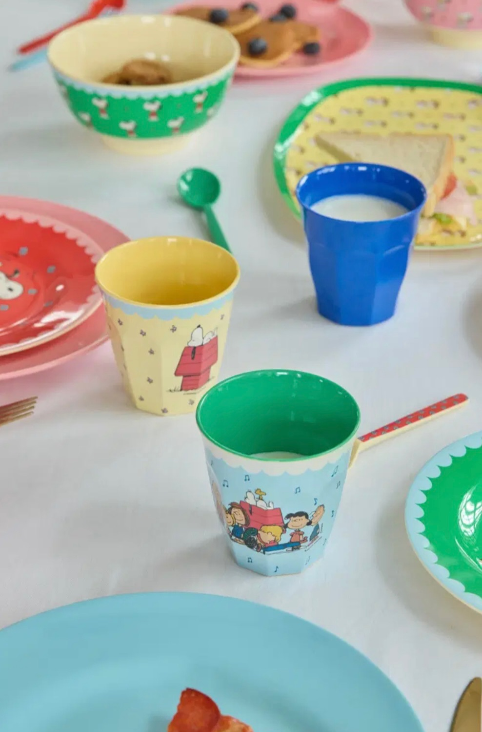 Melamine Cup with Snoopy Print - Medium - Yellow - 8.45 oz -