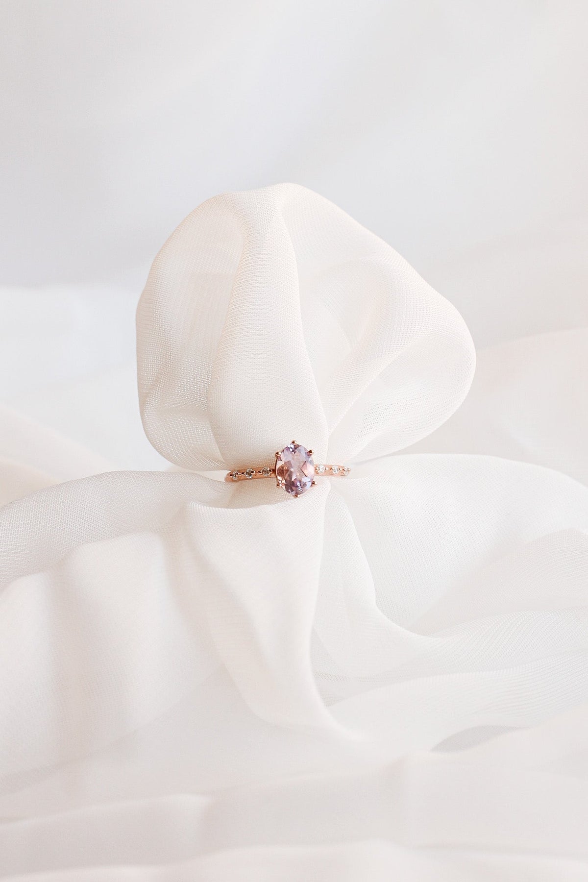 Rapunzel Ring in Lavender Quartz