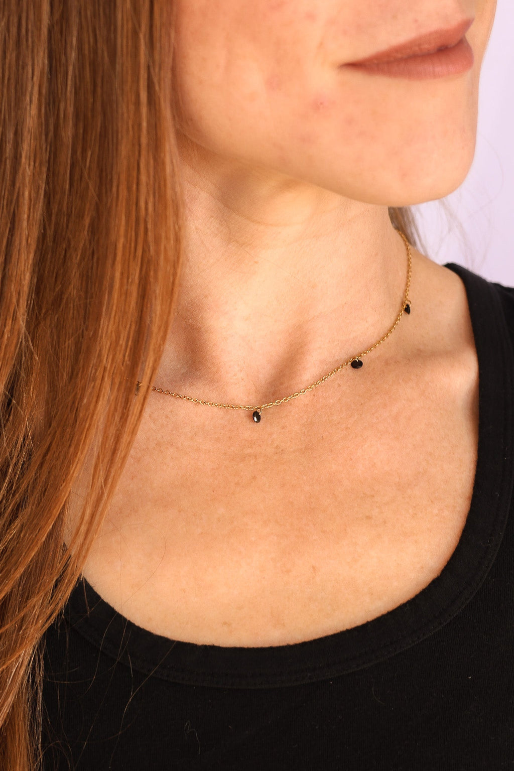 Madison Necklace in Black