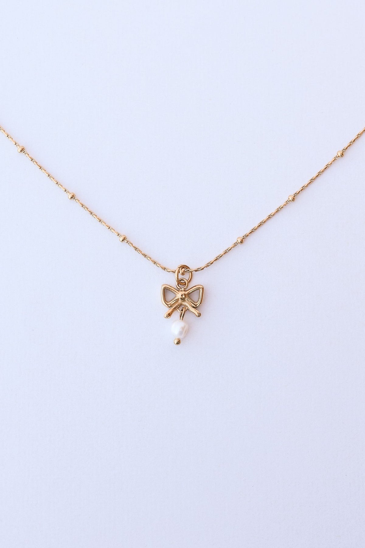 Jane Bow Necklace