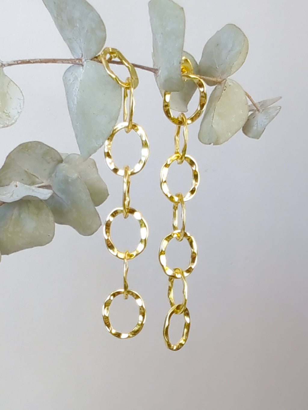 Organic Chain Link Earrings