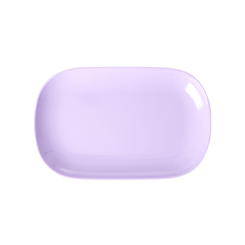 Small Melamine Rectangular Plate Lavender