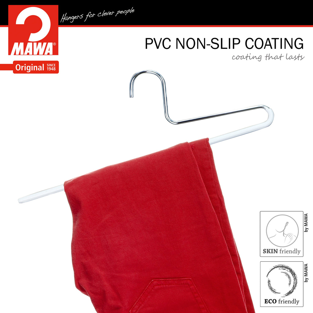 Trouser Hanger, KH-1, Single Rod, White