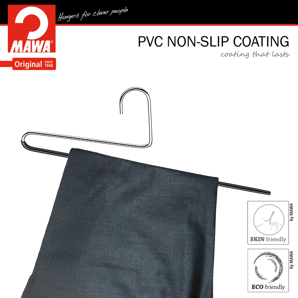 Reverse Trouser Hanger, KH-35U, Single Rod, Black