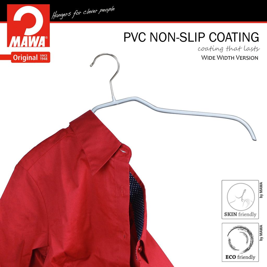 Silhouette, 36-F, Narrow Hanger, Silver