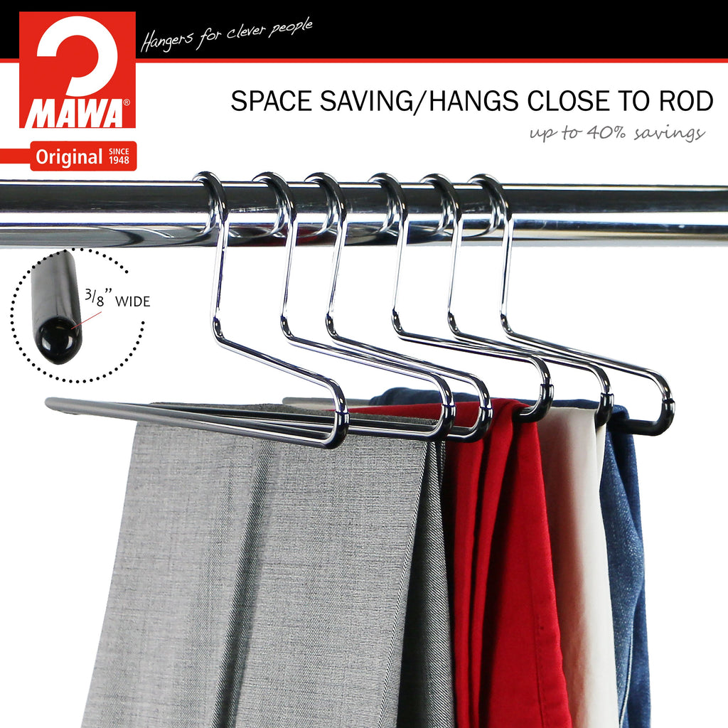 Trouser Hanger, KH-1, Single Rod, Black