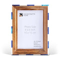 Picture Frame Handmade Fairground Carousel Bone Inlay Wood – 4x6 & 5x7"