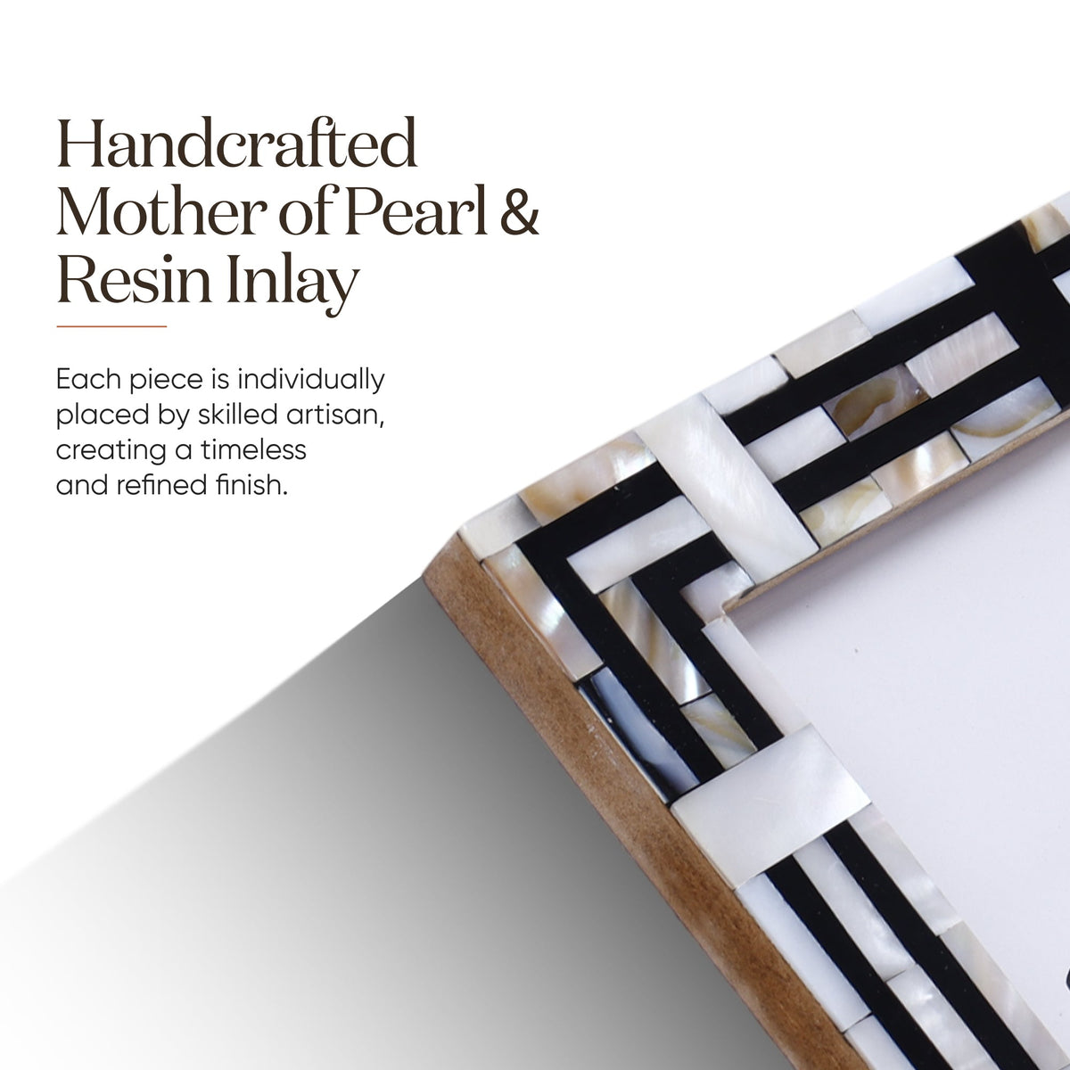 Pearlescent Picture Frames | Black & Shell | 4x6 5x7 8x10