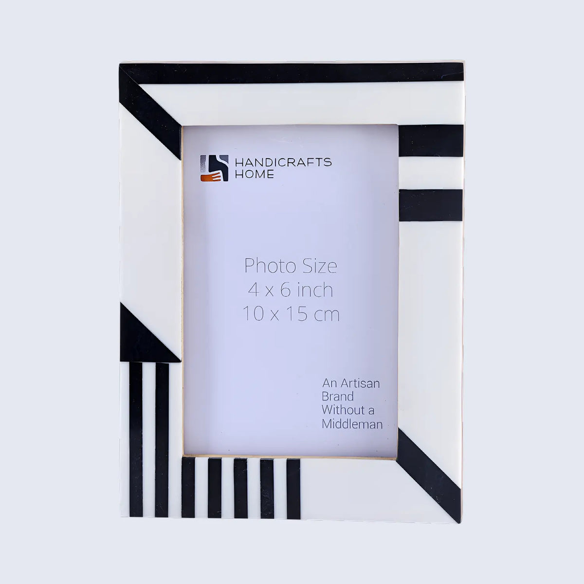 Silhouette Shaped Black & White Resin Picture Frames 4x6 5x7